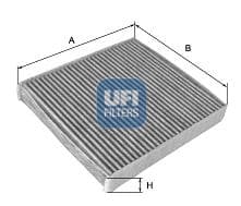 Filter, salongiõhk UFI 54.135.00