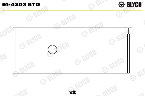 Kepsulaager GLYCO 01-4203 STD
