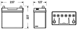 Käivitusaku EXIDE EB455