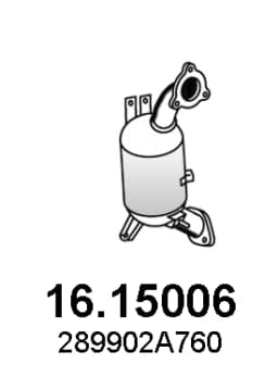 Tahma-/partikelfilter, väljalaskesüst. ASSO 16.15006
