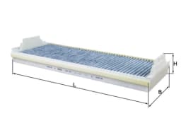 Filter, salongiõhk KNECHT LAK 154