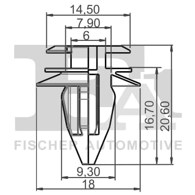Stopper, ehis-/kaitseliist FA1 10-40008.5