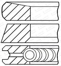 Kolvirõngakomplekt GOETZE ENGINE 08-422007-00