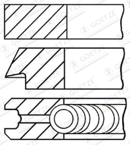 Kolvirõngakomplekt GOETZE ENGINE 08-104000-00