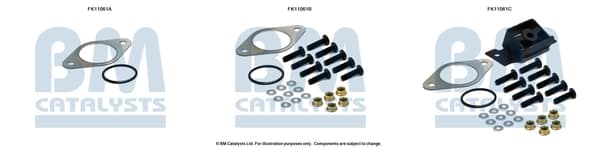 Montaažikomplekt, tahma-/partiklifilter BM CATALYSTS FK11061
