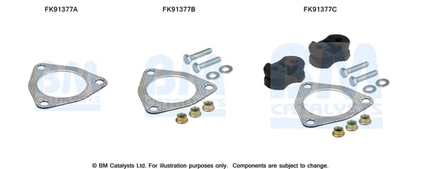 Montaažikomplekt, katalüsaator BM CATALYSTS FK91377