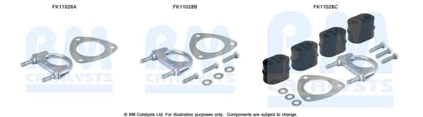 Montaažikomplekt, tahma-/partiklifilter BM CATALYSTS FK11028