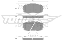 Piduriklotsi komplekt, ketaspidur TOMEX Brakes TX 60-50