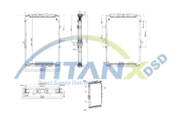 Radiaator, mootorijahutus TitanX RX179001