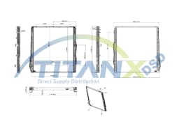 Radiaator, mootorijahutus TitanX RX149005