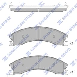 Piduriklotsi komplekt, ketaspidur Hi-Q SP1615