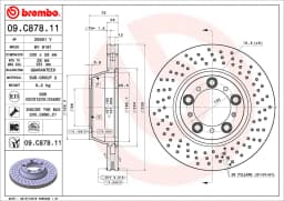 Piduriketas BREMBO 09.C878.11