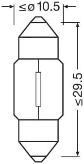 Hõõgpirn, salongivalgusti ams-OSRAM 6438