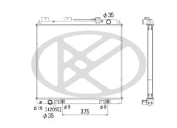Radiaator, mootorijahutus KOYORAD PL022793