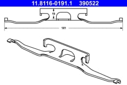 Vedru, Pidurisadul ATE 11.8116-0191.1
