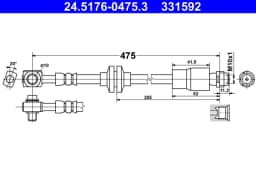 Pidurivoolik ATE 24.5176-0475.3