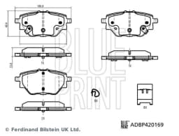 Piduriklotsi komplekt, ketaspidur BLUE PRINT ADBP420169