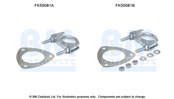 Montaažikomplekt, heitgaasitoru BM CATALYSTS FK50081