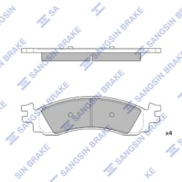 Piduriklotsi komplekt, ketaspidur Hi-Q SP1510