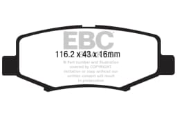 Piduriklotsi komplekt, ketaspidur EBC Brakes DP61799