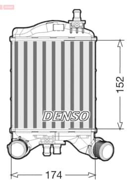 Kompressoriõhu radiaator DENSO DIT09111