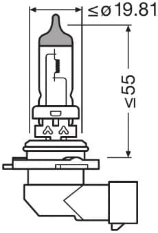 Hõõgpirn, Kaugtuli ams-OSRAM 9006CBN-2HB